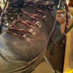 Work boots with steel toe cap