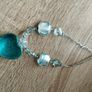Vintage Murano Glass Necklace with Heart. Image 6