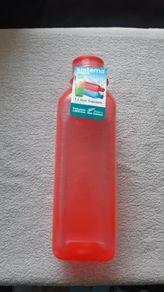 Sistema 1L Square Water Juice Bottle Orange New Home Office School College