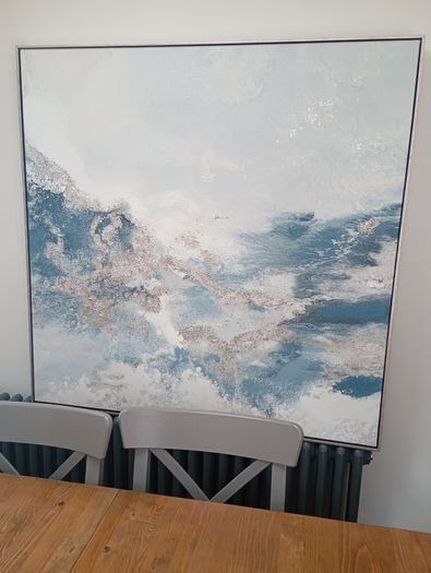 Extra large canvas paintings (pair)