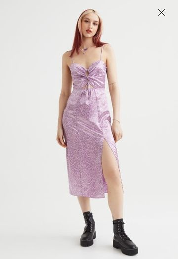ladies satin dress