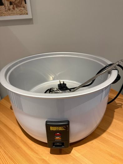 Buffalo Large Commercial Rice Cooker 23Ltr