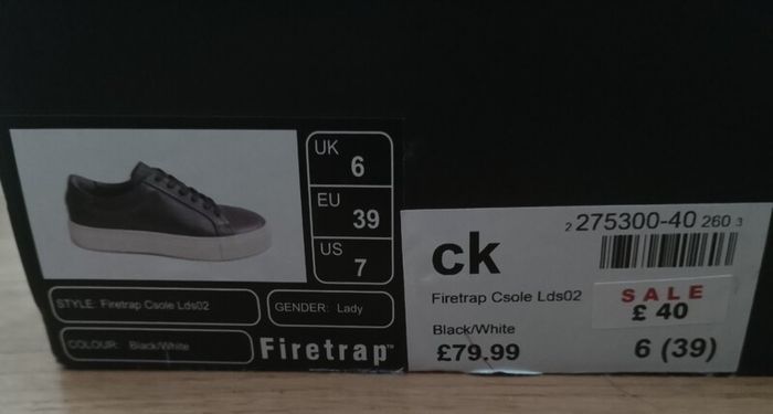 Firetrap leather trainers