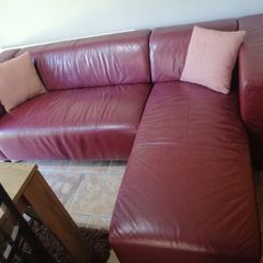 FREE Leather Corner sofa