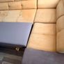 Corner Sofa Bed  Mustard Gold, Recently Cleaned, with Bedding Storage Box Image 5