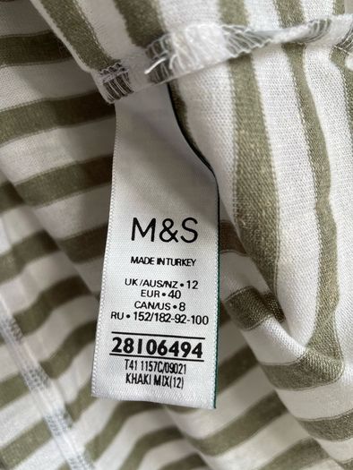 M&S Collection Linen blend t-shirt size 12