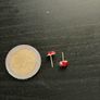 14k Gold Earings Ladybug Image 4