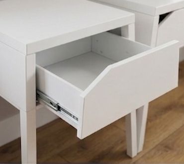Single IKEA SELJE White Metal