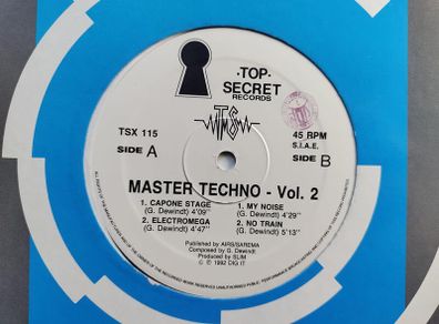 Master Techno - Volume 2 - Top Secret Records - ITALIAN Pressing - Quality Early 90s TECHNO!