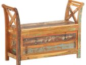 Hall Bench 103x33x72 cm Solid Reclaimed Wood