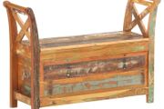 Hall Bench 103x33x72 cm Solid Reclaimed Wood