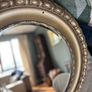 Antique style oval gold wall mirror. Image 6