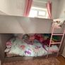 Pink and grey material girl's (VERY Home) Bunk Bed Image 3