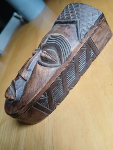 Handcrafted Wooden Mask Box