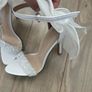 White Wedding Shoes size 5/38 Image 3
