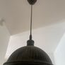 Pair of Copper Industrial Pendant Ceiling Lights Aged Patina Image 4