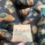 Navy, green & beige blouse. Size S Image 6