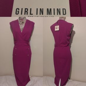Girl in Mind Melody Military Style Occasion Dress, Orchid NEW WITH TAGS