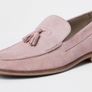 River Island Men Light Pink Suede Tassel Loafers Image 2