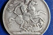 1889 Queen Victoria Silver Crown coin