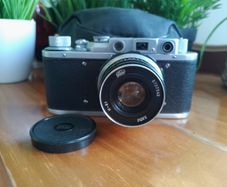 Refurbished Zorki-1 Cla'D VIDEO 35mm Film Camera - M39 Leica Mount - New Curtains, 443609