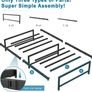 3ft Single Bed Heavy Duty Steel Slats Single Metal Bed Frames Image 4