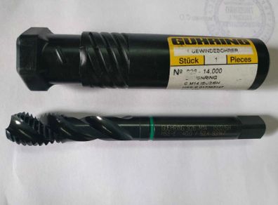 M14 Metric, Guhring Iso2/6h Spiral Flute Tap