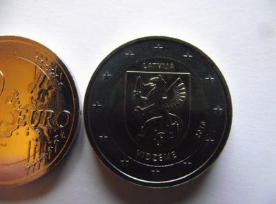 2016 Latvian UNC 2 Euro coin 'Vidzeme'