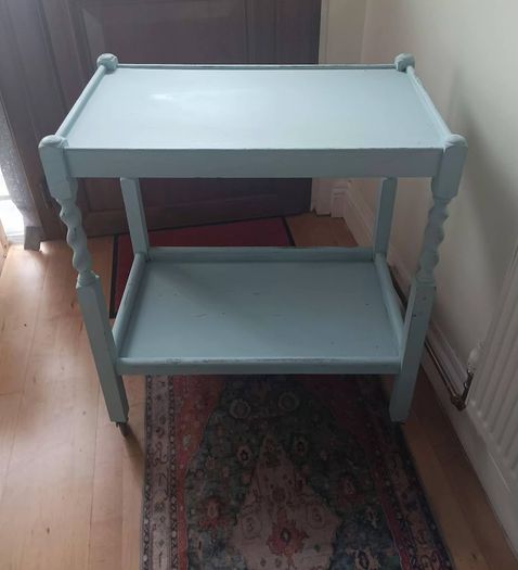 Vintage 2 tier Wooden Drinks Trolley
