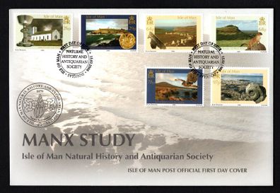 2006 Isle of Man Manx Study Isle of Man Natural History and Antiquarian Society Commemorative Stamps First Day Cover (FDC)