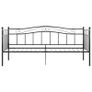 Sofa Bed Frame Black Metal 90x200 cm Image 3