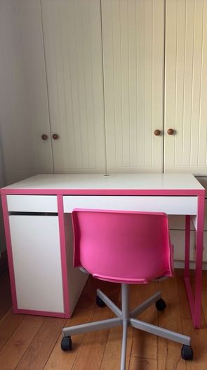 ikea desk and swivel chair