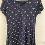 Louche dress navy dragonfly size 10.  New no tags Image 2