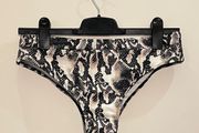 SHEIN Snakeskin Bikini Bottoms Size L!