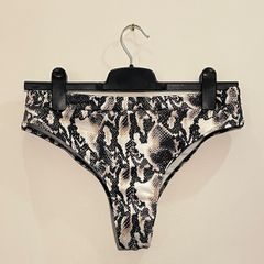 SHEIN Snakeskin Bikini Bottoms Size L!