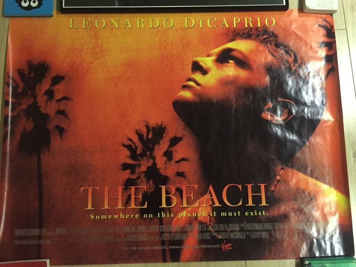 Large The Beach Poster (leonardo dicaprio)
