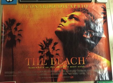 Large The Beach Poster (leonardo dicaprio)