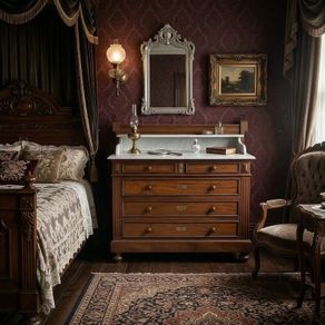 Very nice marble topped washstand chest of drawers.