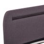 Bed Frame with LED Taupe Fabric 150x200 cm Image 5