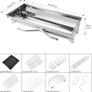 BBQ Grill, Stainless Steel Barbecue Grill with Stand, Foldable and portable outdoor charcoal bbq, suitable for 5-10 People (Round-vent) Image 2