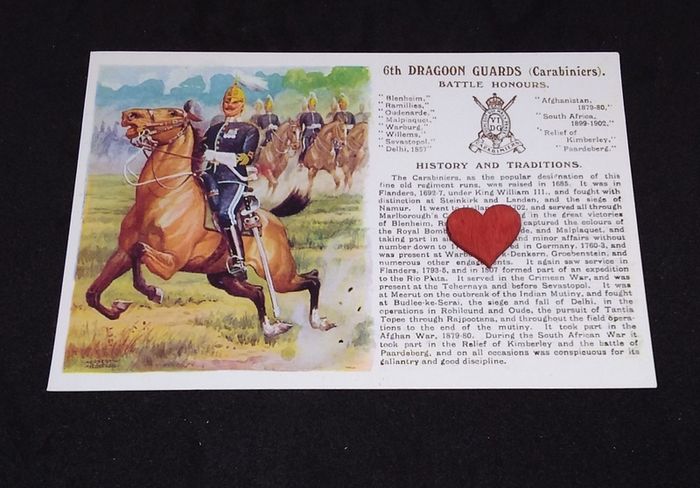 6th Dragoon Guards ( Carabiniers ). " History and Tradition " Postcards