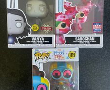 Funko Pop Lot 3 Figures Umbrella Project. Marvel Moon Girl & Tokidoki