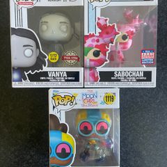Funko Pop Lot 3 Figures Umbrella Project. Marvel Moon Girl & Tokidoki