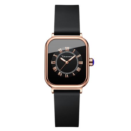 Women's Casual Waterproof Quartz Watch with Silicone Strap