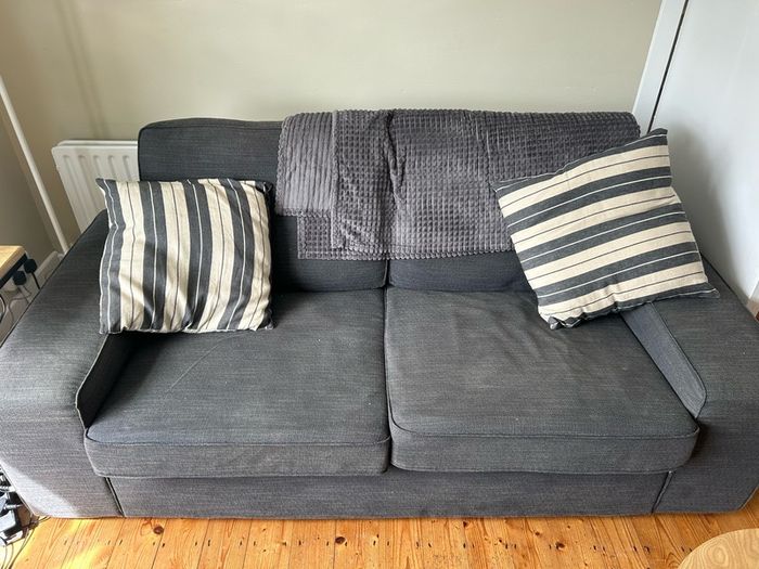 IKEA KIVIK Sofa and Chaise Lounge Grey