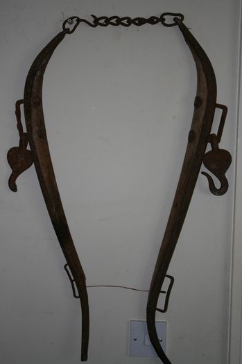 Vintage Wooden & Metal Horse Harness Hames