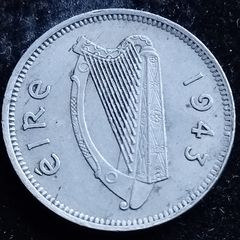 Ireland - 1943 - 3 Pence - Hare - KM.12a - [2776]