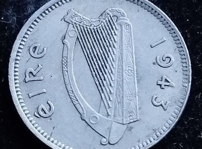 Ireland - 1943 - 3 Pence - Hare - KM.12a - [2776]