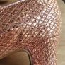 Stunning New Girls Monsoon Pink Glitter Bow Shoes Image 7