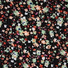 3 meters of viscose and lurex fabric